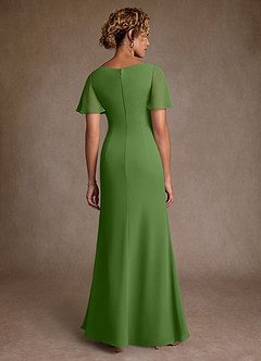 Azazie Suffolk Mother of the Bride Dresses Basil A-Line Pleated Chiffon Dress image3
