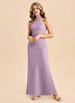 Azazie Doretta Junior Klä av Tubklänning i Chiffong Plisserad image5