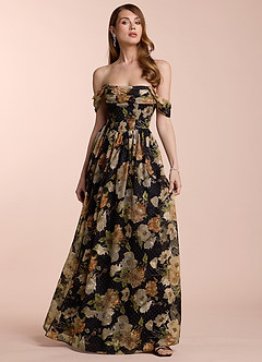 Lillian 블랙 멀티 맥시 드레스 image4