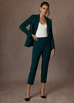 front Kennedy Pine Structured Stretch Dress Pants