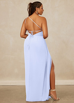 Christian Siriano Bridal for Azazie 1003 Bridesmaid Dresses Lavender Sheath One Shoulder Chiffon Dress image9