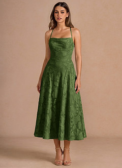 Irelia Olive Midi Dress image5