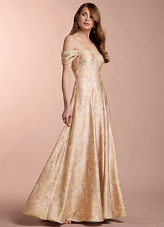 Ania Blush Garden Print Gown image5