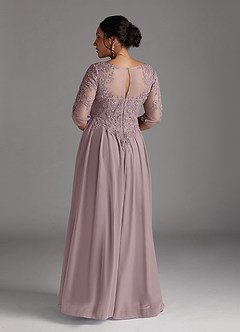 Azazie Harriet Mother of the Bride Dresses Dusk A-Line Scoop lace Mesh Dress image11