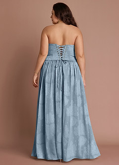 Robe Longue Bleu Poudre Isaura image8