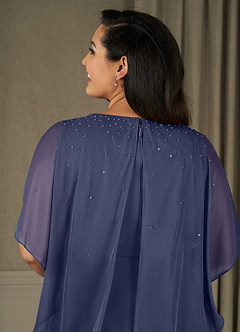 Azazie Aspyn Final Sale Stormy Sheath Beaded Mesh Dress image14