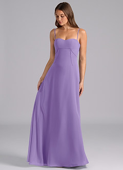Azazie Valentine Bridesmaid Dresses Tahiti A-Line Corset Chiffon Dress image3