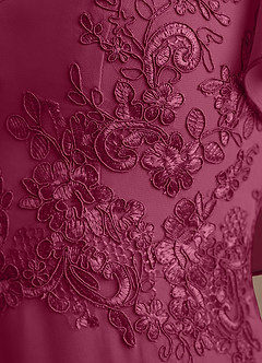 Azazie Frieda vestidos de madre de la novia Vestido Mora de Gasa de Corte en A con Aplique image6