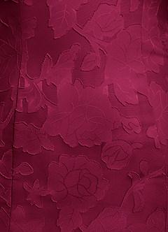 Azazie Flossie Mother of the Bride Dresses Burgundy A-Line Pleated Chiffon Dress image8