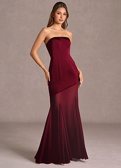 Maxi jurk Uma Merlot image4