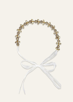front Delicate Leafy Charm Headband