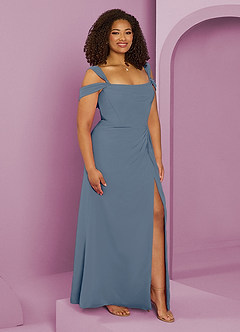 Barbie ♥ Azazie Final Sale Twilight A-Line Off the Shoulder Chiffon Dress image10