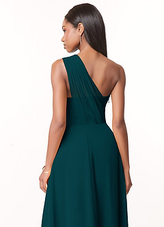 Azazie Ashley Brautjungfernkleider A-Linie Gestreift Chiffon Kleid Kiefer image3