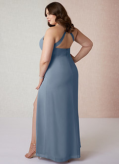 Azazie Manila Bridesmaid Dresses Twilight Sheath V-Neck Chiffon Dress image10