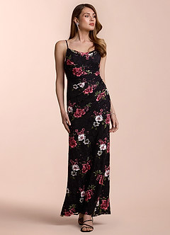Jordyn Black Multi Maxi Dress image3