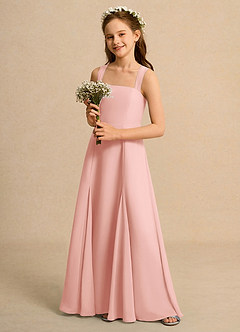 Azazie Tater Girls Formal Flower Girl Dresses Rosette A-Line Pleated Chiffon Dress image5