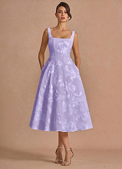 Brynn Pale Purple Midi Dress image5
