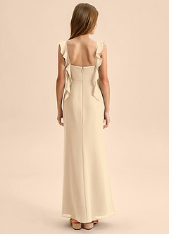 Azazie Jessamine Junior Klä av Sjöjungfru i Chiffong Älskling Halsringning image2