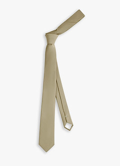front Stretch Satin Skinny Tie
