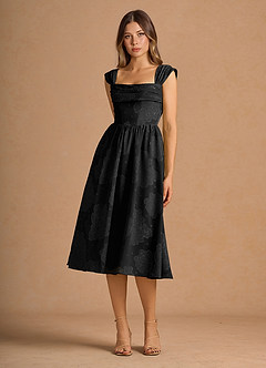 Mabel Black Midi Dress image4