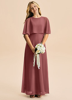 Azazie Maris Junior Amethyst A-Line Chiffon Dress image4