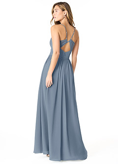 Azazie Cora Bridesmaid Dresses Twilight A-Line Pleated Chiffon Dress image2