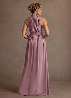 Azazie Antoinette Mother of the Bride Dresses Dusty Rose A-Line Pleated Chiffon Dress image2