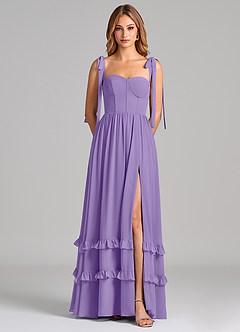 Azazie Anastacia Bridesmaid Dresses Tahiti A-Line Sweetheart Neckline Chiffon Dress image6