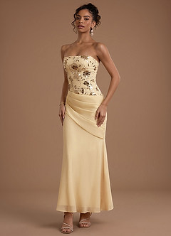 Blair Gold Sequins Maxi Dress image3