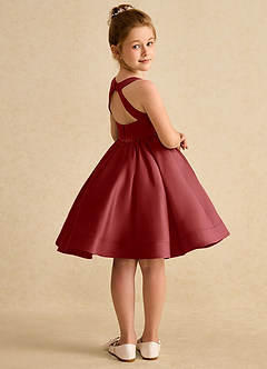 Azazie Julietta Blumenmädchenkleider Ballkleid Cabrio Tüll Kleid Rost image8