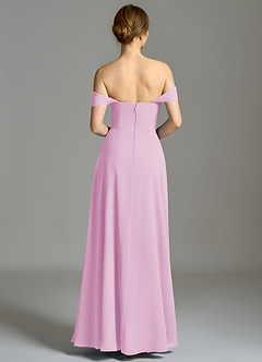 Azazie Oasis Bridesmaid Dresses Candy Pink A-Line with Pockets Chiffon Dress image8