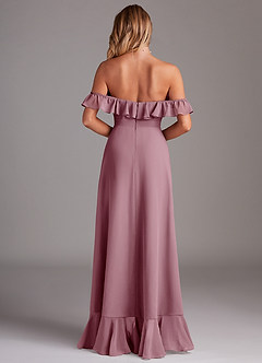 Azazie Lyra Bridesmaid Dresses Vintage Mauve A-Line Chiffon Convertible Dress image7