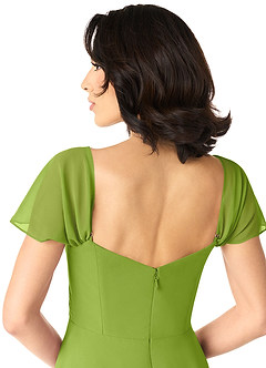 Azazie Tancie Bridesmaid Dresses Royal Blue A-Line Off the Shoulder Chiffon Convertible Dress image5