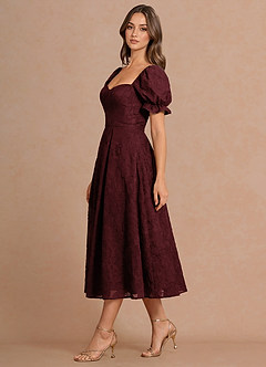 suknia Wino Midi Lanthe image5