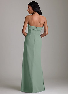 Azazie Aretha Suknie dla druhen Linia A Bez ramiączek Szyfon Do ziemi Sukienka image2