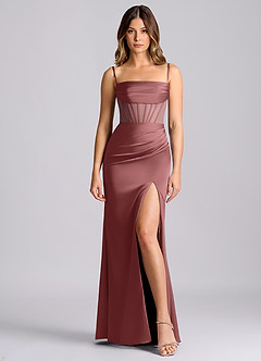 Azazie Alyce Final Sale Amethyst Mermaid Off the Shoulder Stretch Satin Convertible Dress image5