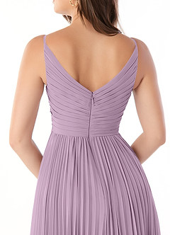 Azazie Raychelle Bridesmaid Dresses Wisteria A-Line V-Neck Chiffon Dress image3