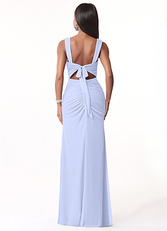 Azazie Jesaphine Bridesmaid Dresses Lavender Sheath Ruched Mesh Dress image3