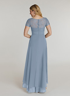 Azazie Polly Mother of the Bride Dresses A-Line Lace Chiffon Asymmetrical Dress image2