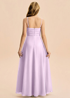 Azazie Rory Junior Frosted Lilac A-Line Pleated Chiffon Dress image2
