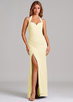 Azazie Emeria Suknie dla druhen Syrena Dekolt w kształcie serca Szyfon Do ziemi Sukienka image3