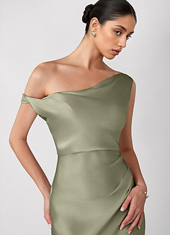 Vestido Salvia Polvorienta Largo Avela image4