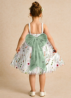 Azazie Peppa Flower Girl Klänningar Klänning A-Line i Tyll Sweetheart halsringning image2