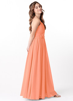 Azazie Astrid Junior Sunset A-Line Floral Chiffon Dress image5
