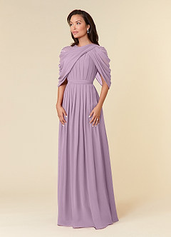 Azazie Olena Abiti per la Madre della Sposa Abito A-Line in Chiffon Lustrini Glicine image3