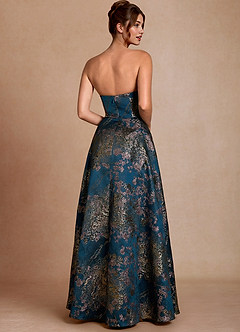 Robe Longue Floral Sarcelle Marlie image2