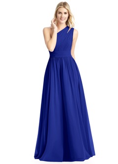 Feel elegant while wearing a royal blue bridesmaid dress or a royal blue gown. Azazie will style your wedding party with royal blue formal dresses today.