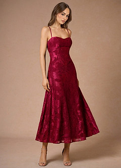 Vestido Rojo Rubí Midi Hollis image3