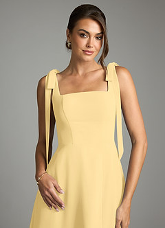 Azazie Debra Bridesmaid Dresses Butter A-Line with Pockets Chiffon Convertible Dress image2