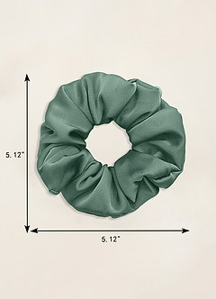front Matching Color Bridesmaid Stretch Satin Over Size Scrunchies